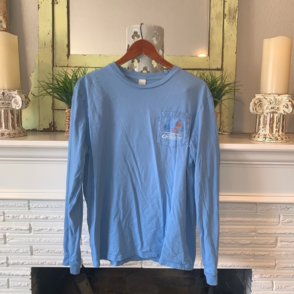 Chubbies Men’s Light Blue Weekend Long Sleeve Crewneck Tee Size Large - Picture 3 of 5